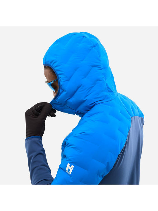 Kurtka narciarska męska MILLET M MHITE HYBRID HOODIE niebieska
