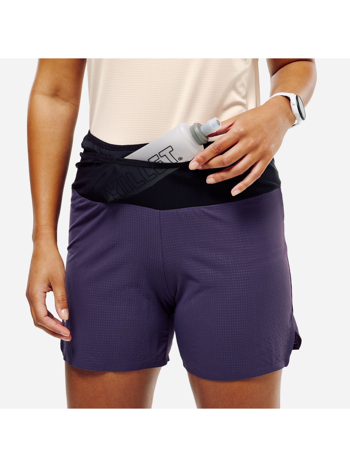 Szorty damskie MILLET Intense Pro Light Sh W 5'' fioletowe śliwkowe
