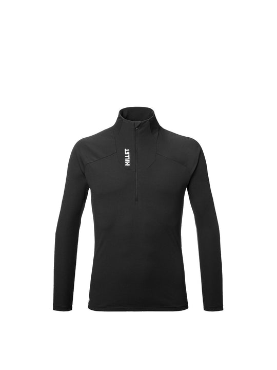 Koszulka męska MILLET Kamet Ts Zip Ls M czarna
