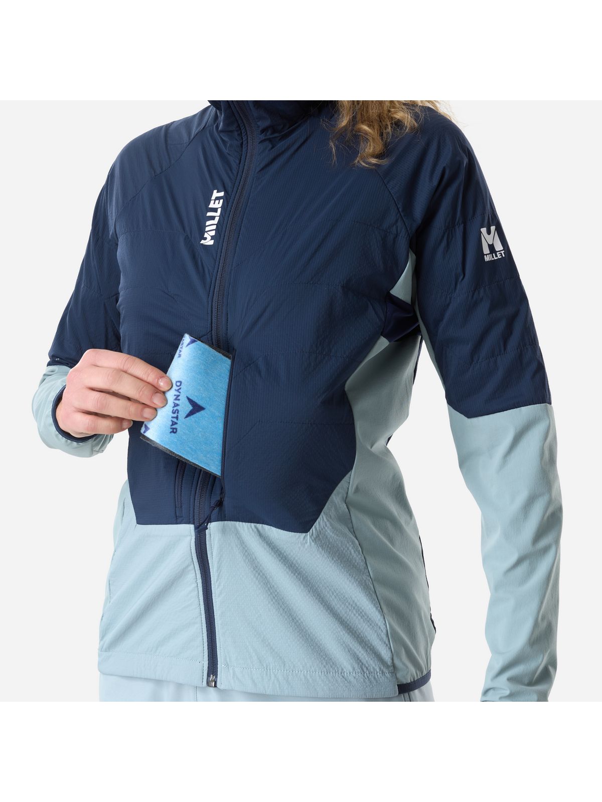 Kurtka damska MILLET W M White Alpha Hoodie W niebieska