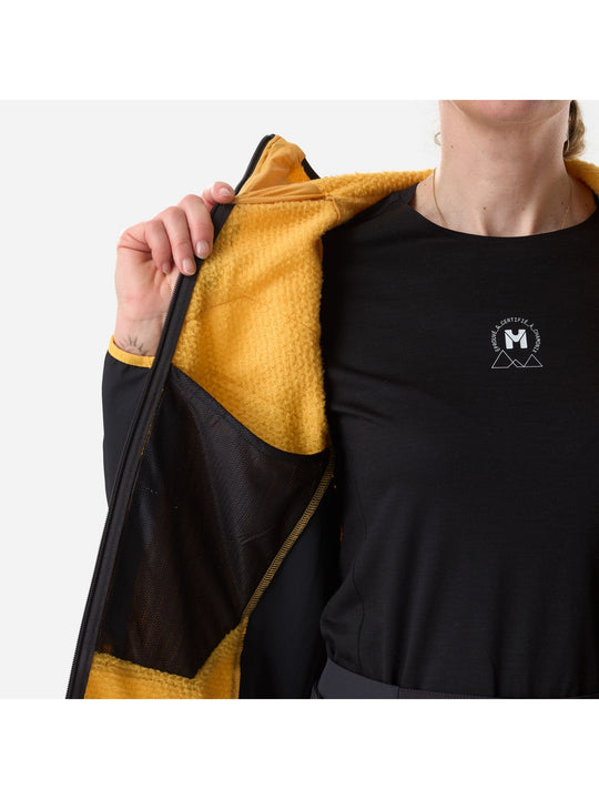 Kurtka damska MILLET W M White Alpha Hoodie W żółta
