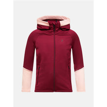 Bluza PEAK PERFORMANCE Jr Rider Essentials Zip Hood bordowy
