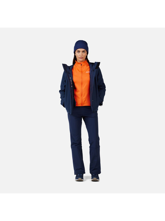 Bluza damska ROSSIGNOL W Blackside Mix HZ Fleece pomarańczowa
