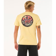 Koszulka męska RIP CURL Wettie Passage Icon Tee żółta
