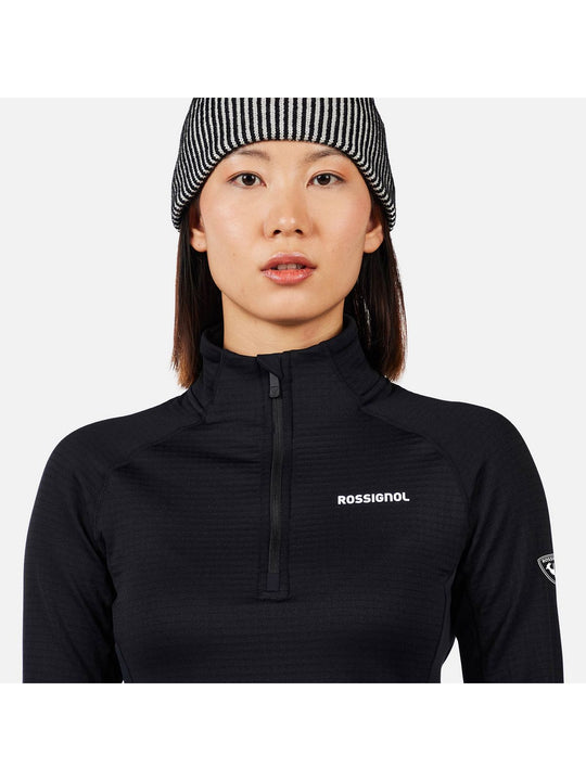 Bluza damska ROSSIGNOL W Blackside Mix HZ Fleece czarna
