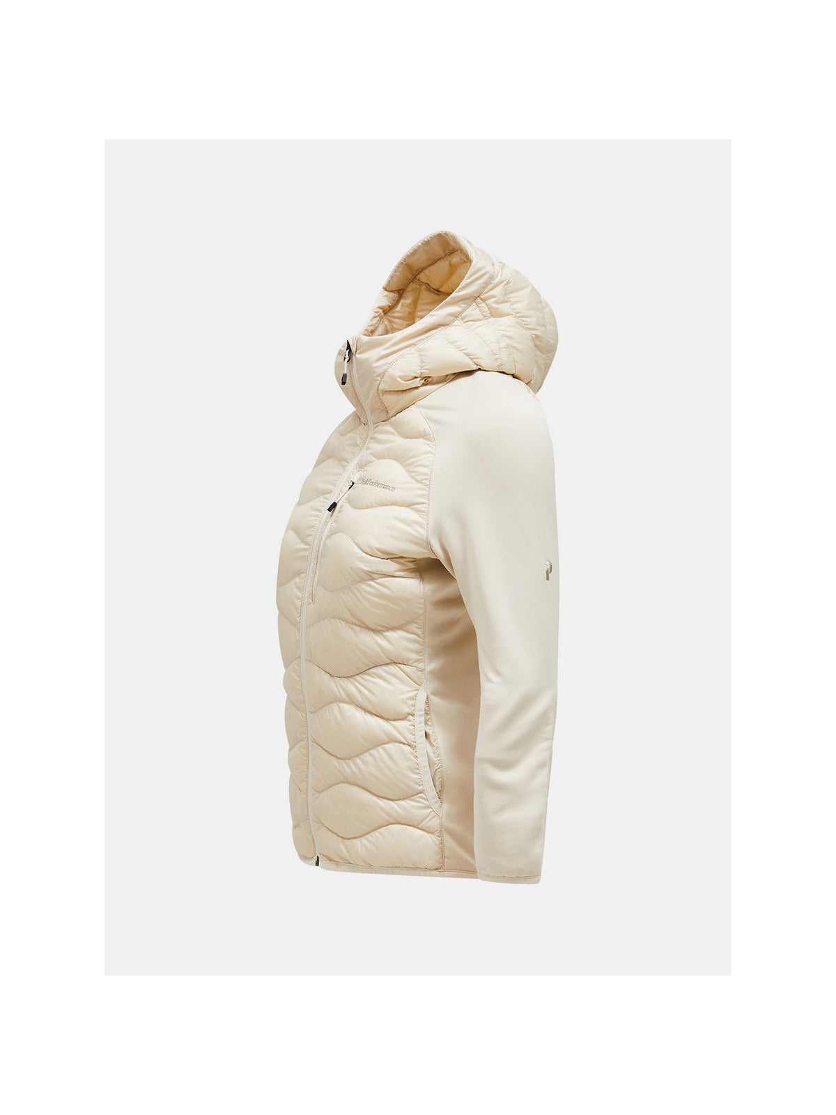 Damska kurtka puchowa Peak Performance W Helium Down Hybrid Hood beżowy
