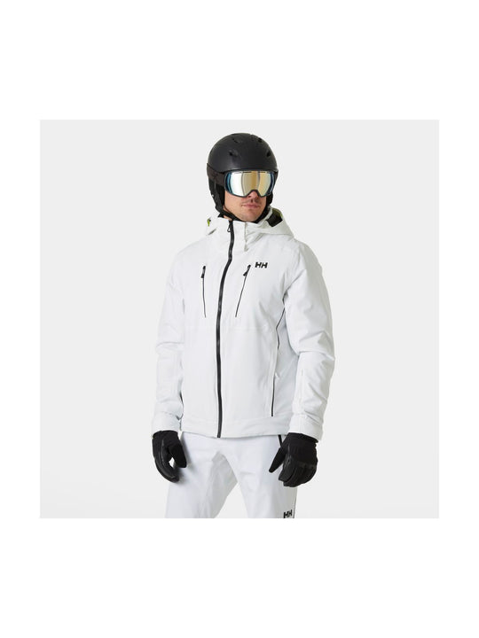 Kurtka narciarska męska HELLY HANSEN ALPHA 4.0 JACKET biała
