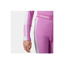 Bielizna dziecięca HELLY HANSEN Jr Lifa Merino Midweight Set kolor różowy
