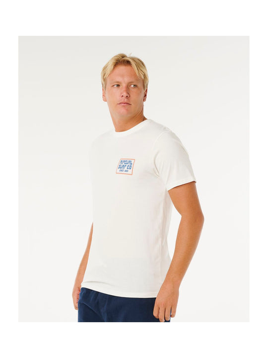 Koszulka męska RIP CURL Pacific Rinse Sunrise Tee biała
