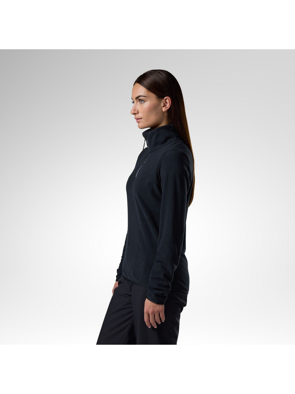 Bluza damska ROSSIGNOL W Quarter Zip Polar Fleece czarna