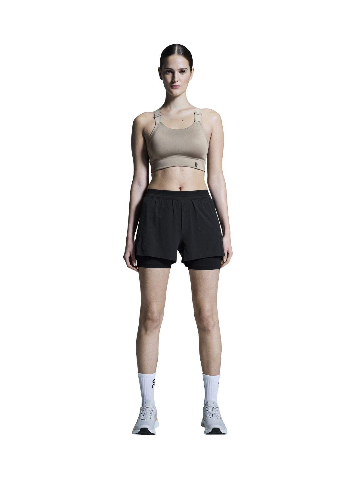 Szorty do biegania damskie On 3" Performance 2/1 Shorts czarny