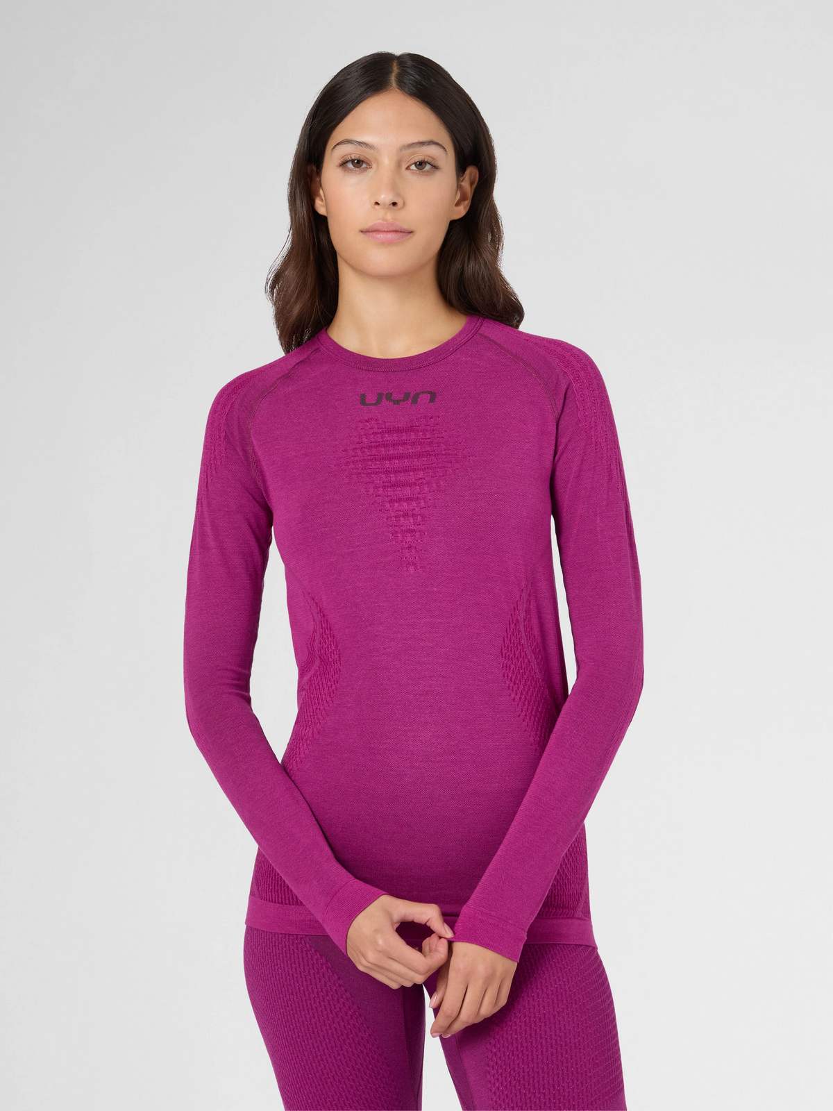 Koszulka termoaktywna UYN W Evolutyon Biotech Uw Shirt Long Sl fioletowy