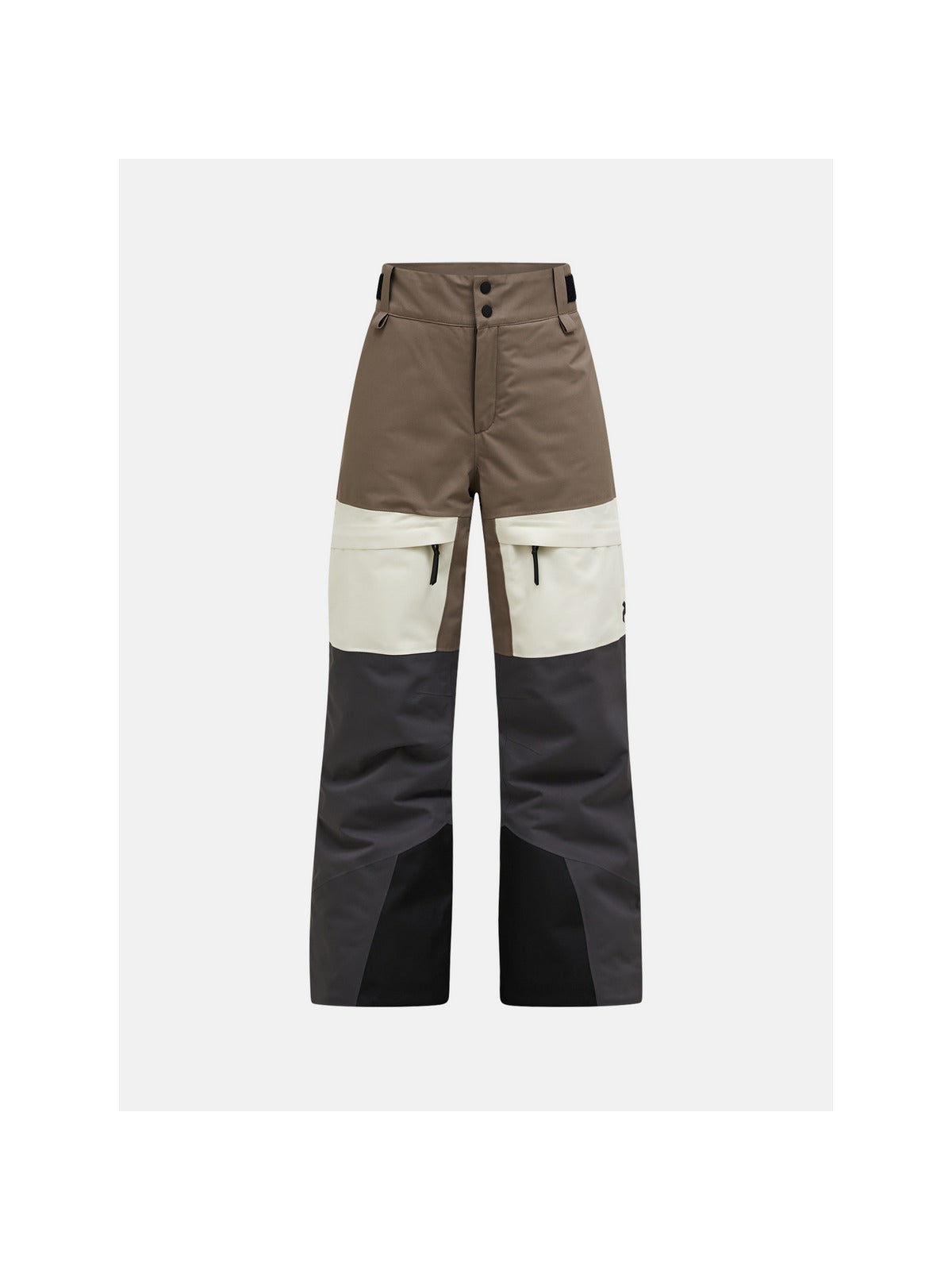 Spodnie narciarskie juniorskie PEAK PERFORMANCE Gravity HIPE 2L Insulated Shell Pants brązowe