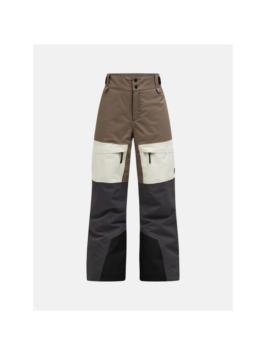 Spodnie narciarskie juniorskie PEAK PERFORMANCE Gravity HIPE 2L Insulated Shell Pants brązowe

