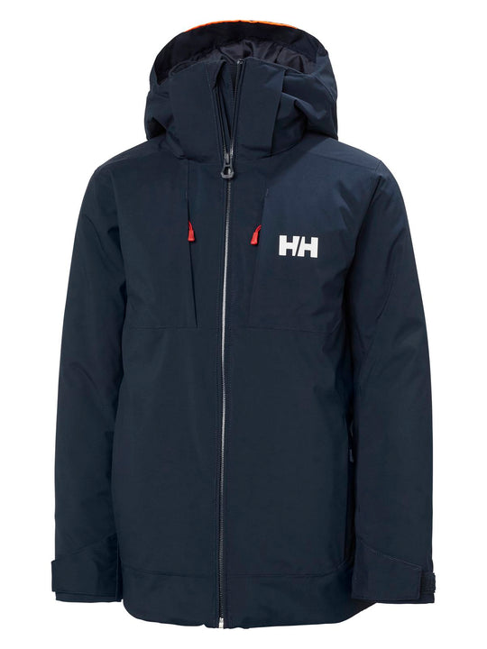 Kurtka narciarska dziecięca HELLY HANSEN JR ALPHA JACKET granatowa
