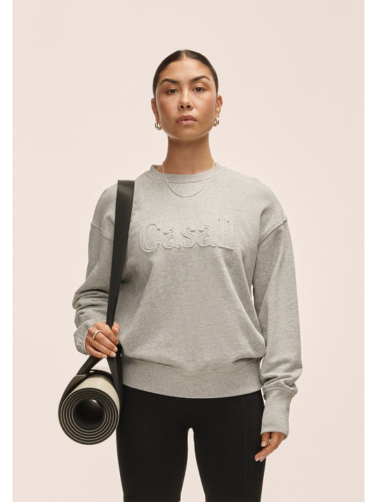 Bluza damska CASALL Terry Spring Graphic Crew kolor szary
