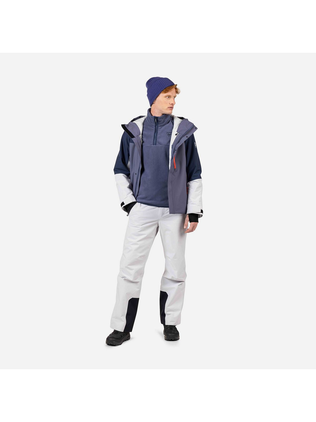Bluza męska ROSSIGNOL Strawpile Fleece Fz niebieska
