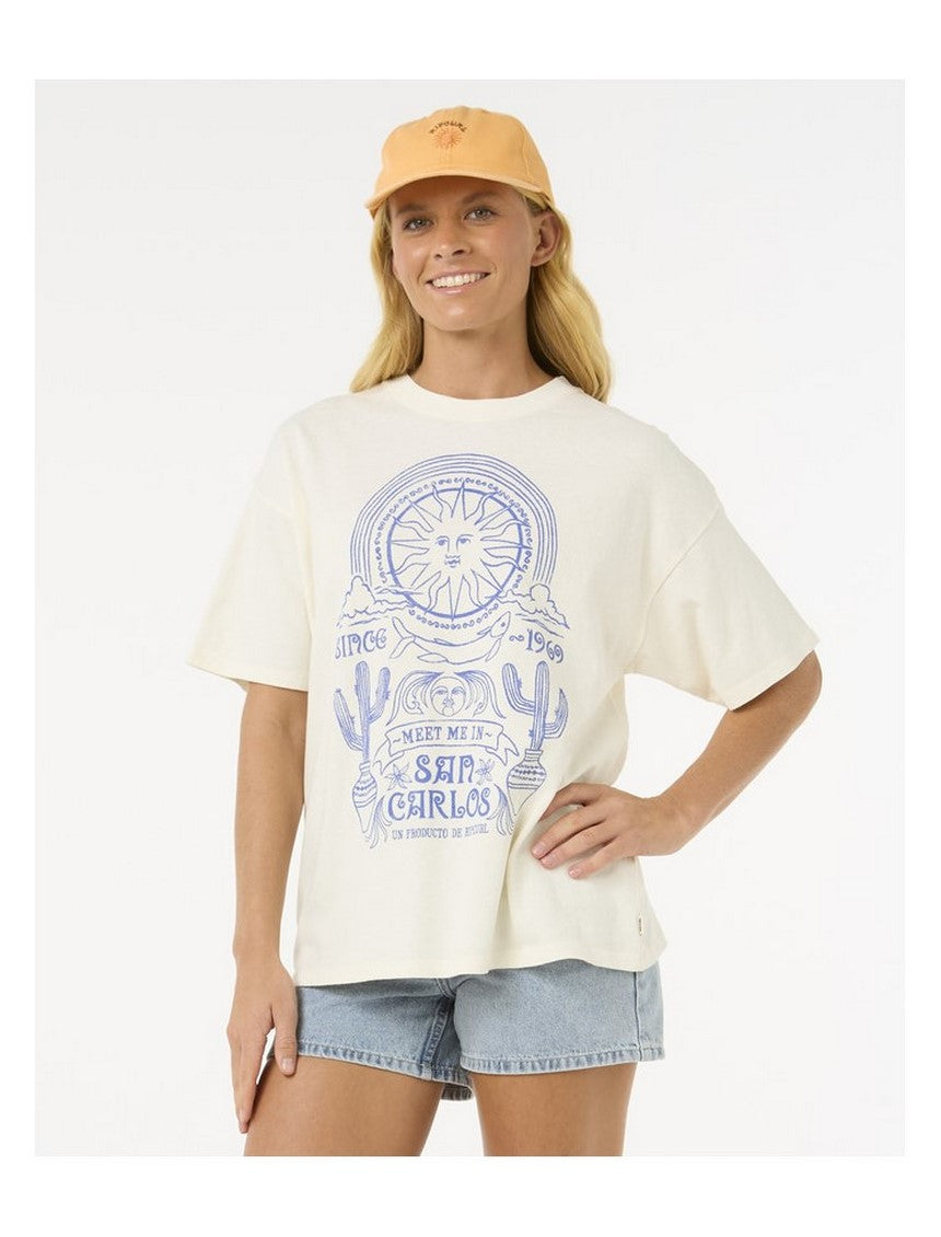 Koszulka damska RIP CURL San Carlos Heritage Tee biała