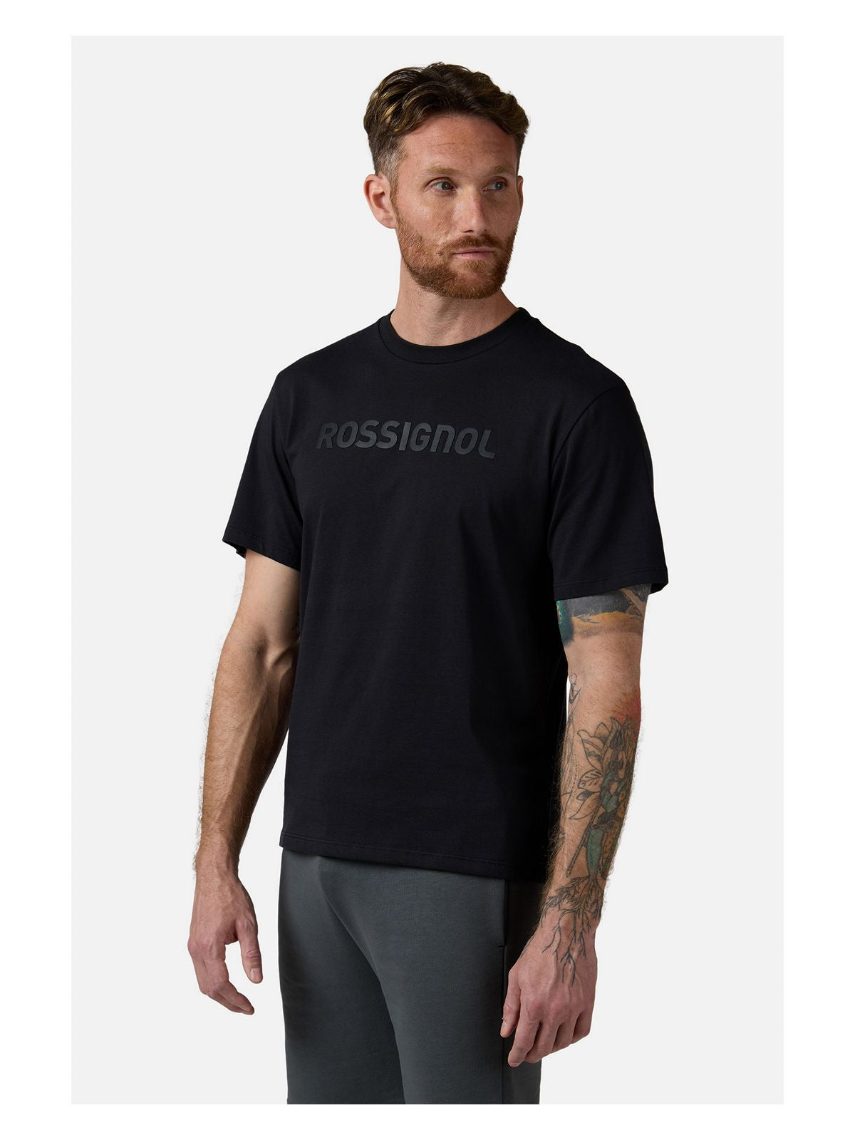 Koszulka męska ROSSIGNOL Prarion Tee czarny - Adventure Sports
