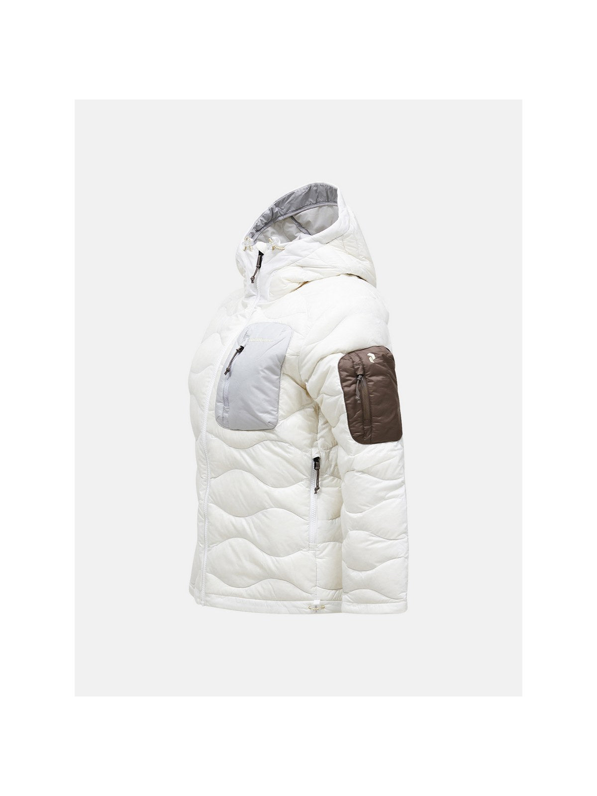 Kurtka damska PEAK PERFORMANCE Helium Utility Down Hood Jacket biała