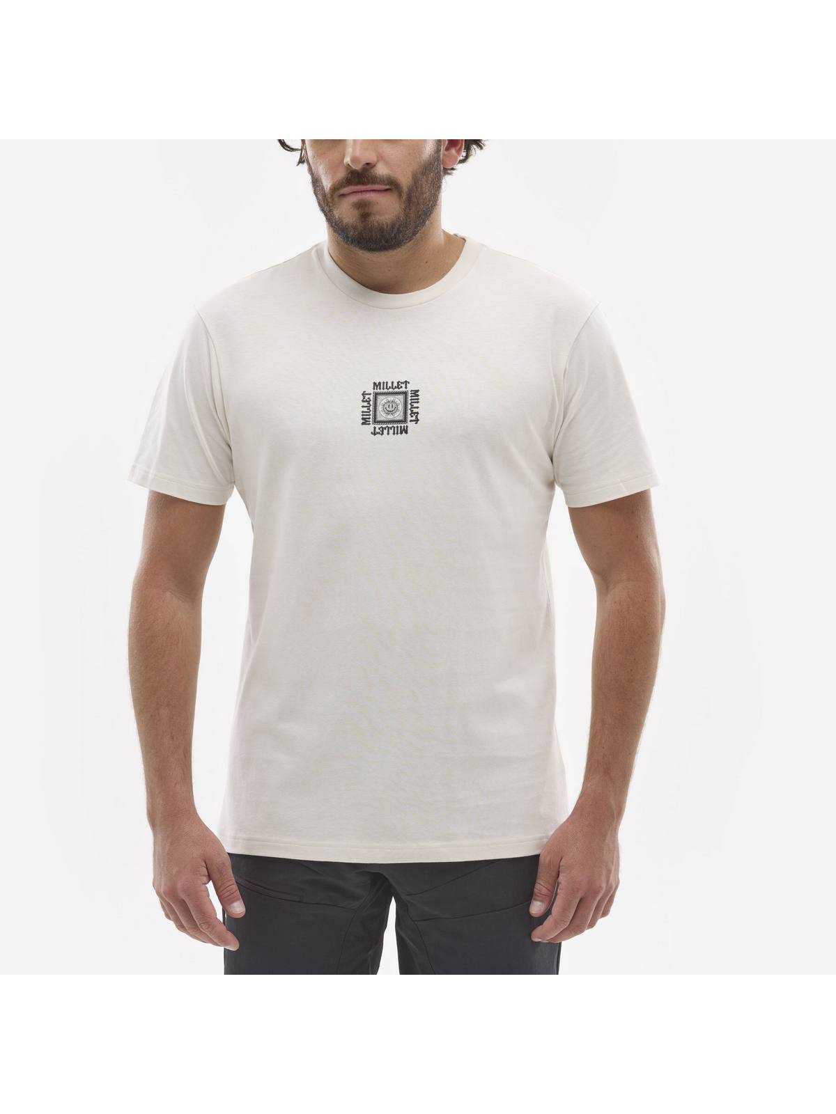 Koszulka MILLET CIMAICOLLAB TS SS M beżowy - Adventure Sports