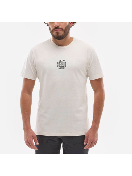 Koszulka MILLET CIMAICOLLAB TS SS M beżowy - Adventure Sports
