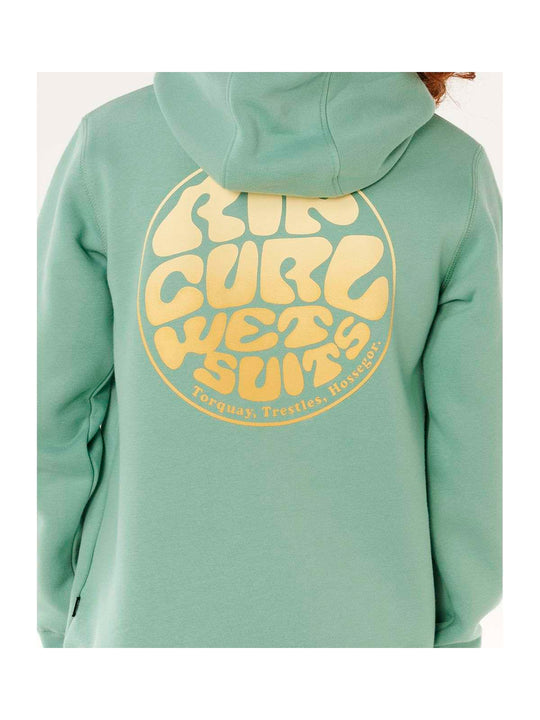 Bluza dziecięca RIP CURL Wetsuit Icon Hood-Kid zielona
