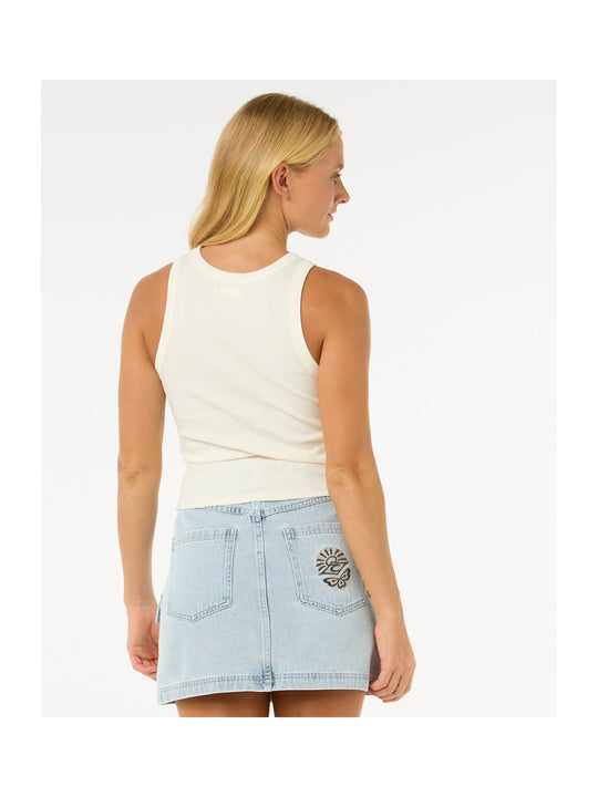 Koszulka RIP CURL Luna Ribbed Tank biały
