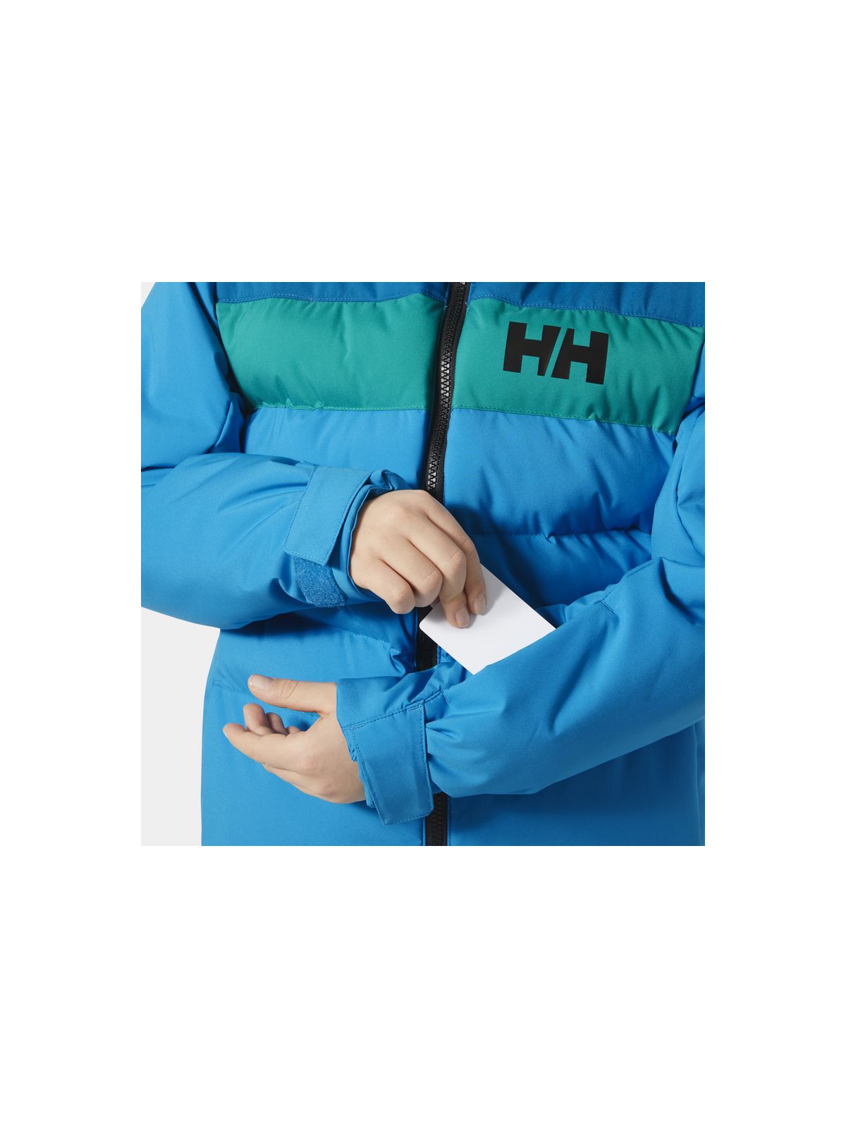 Kurtka narciarska dziecięca HELLY HANSEN Jr Cyclone Jacket kolor niebieski