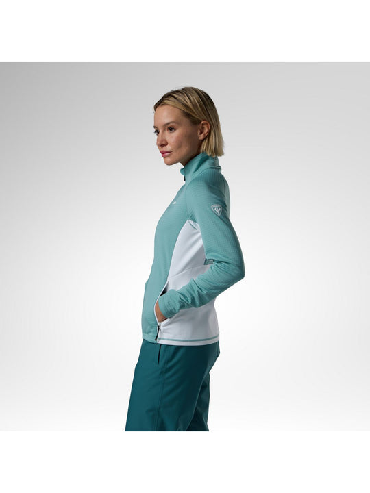 Bluza damska ROSSIGNOL W Blackside Mix Fz Fleece niebieska
