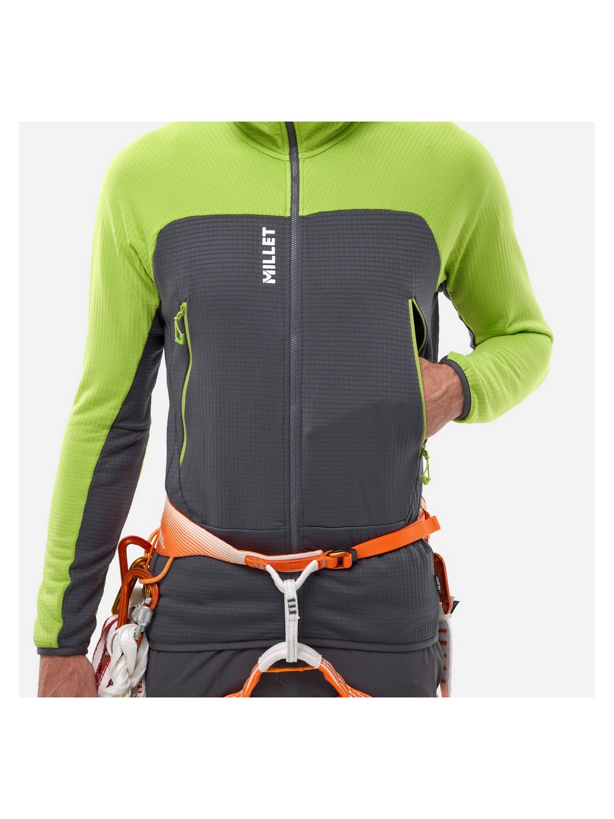 Bluza męska MILLET Fusion Grid Hoodie M żółta limonkowa