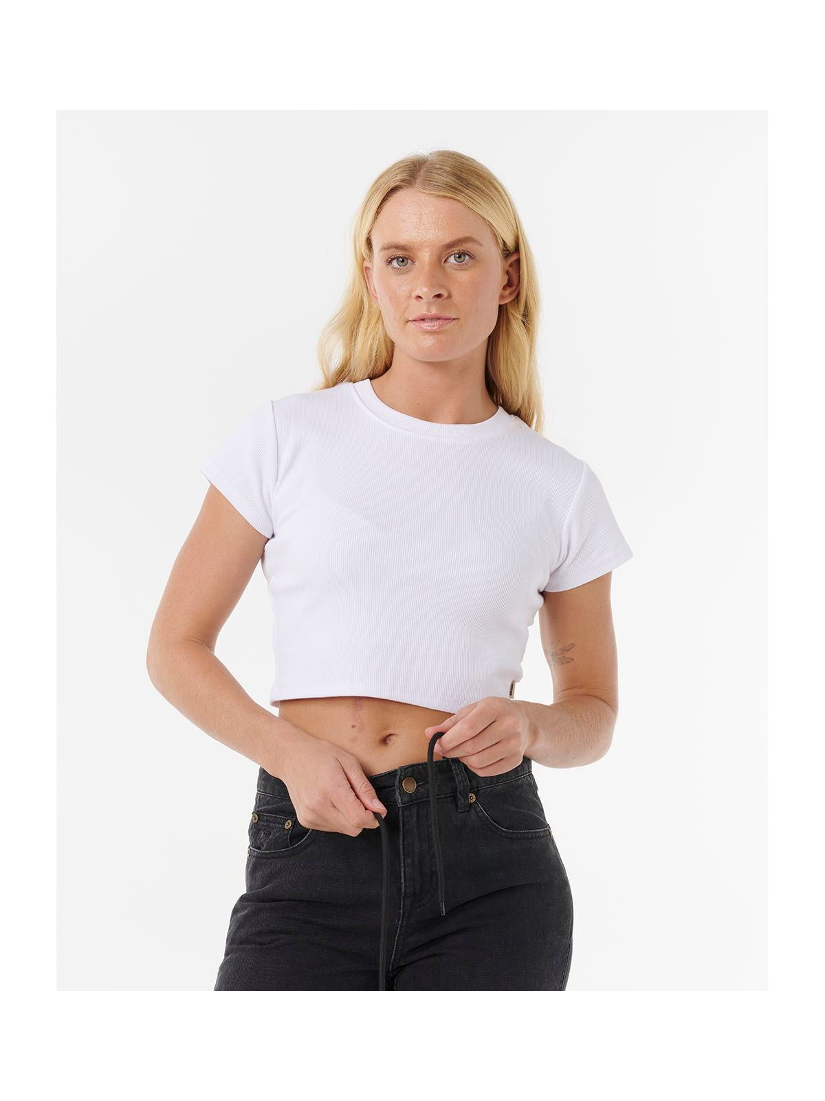 Spodnie RIP CURL AGGIE RELAXED JEANS czarne