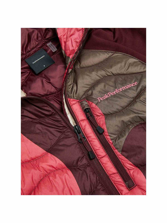 Kurtka damska PEAK PERFORMANCE Helium AOP Down Hybrid Hood Multicolor
