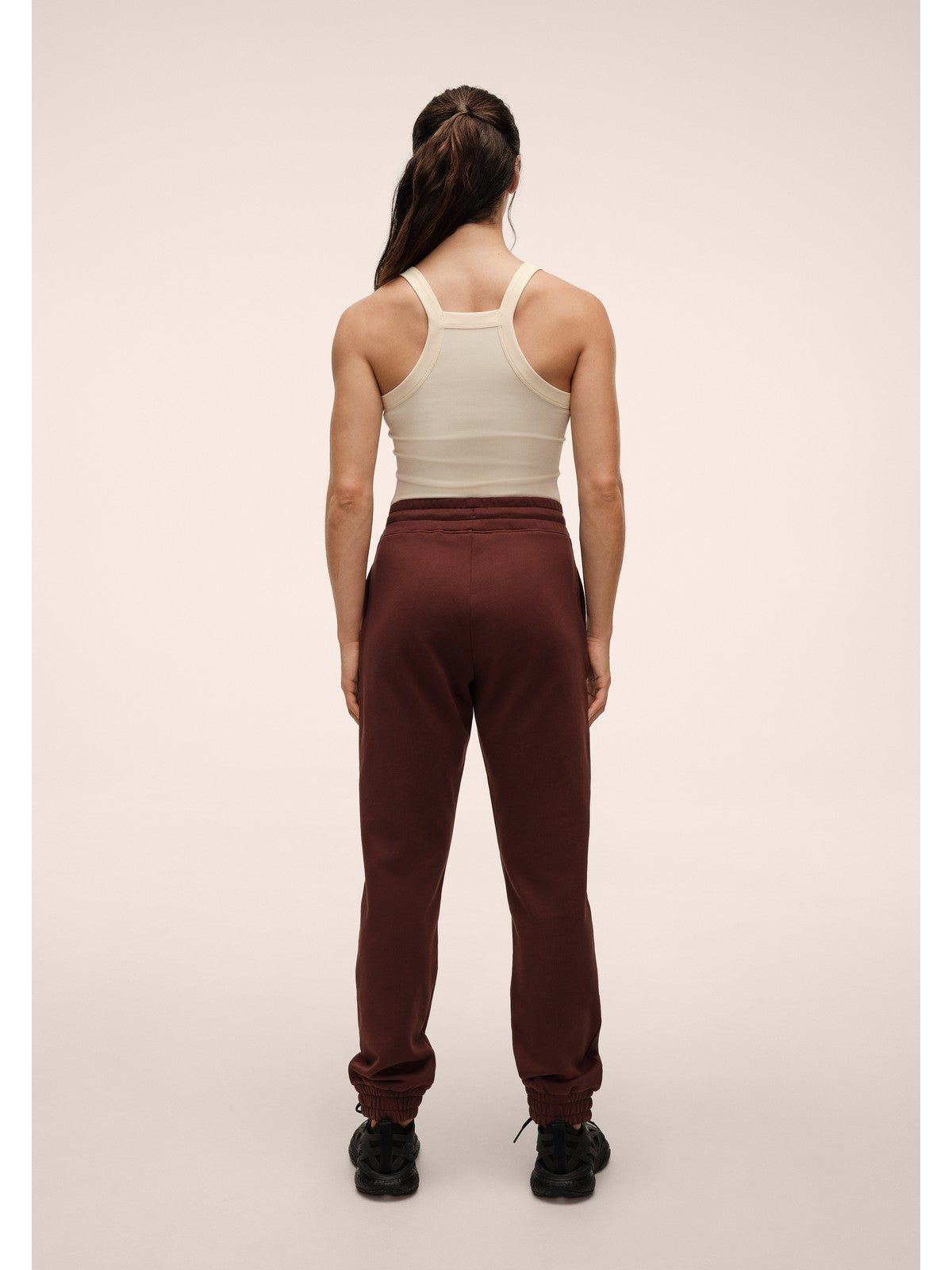 Spodnie damskie CASALL Terry Relaxed Jogger brązowe