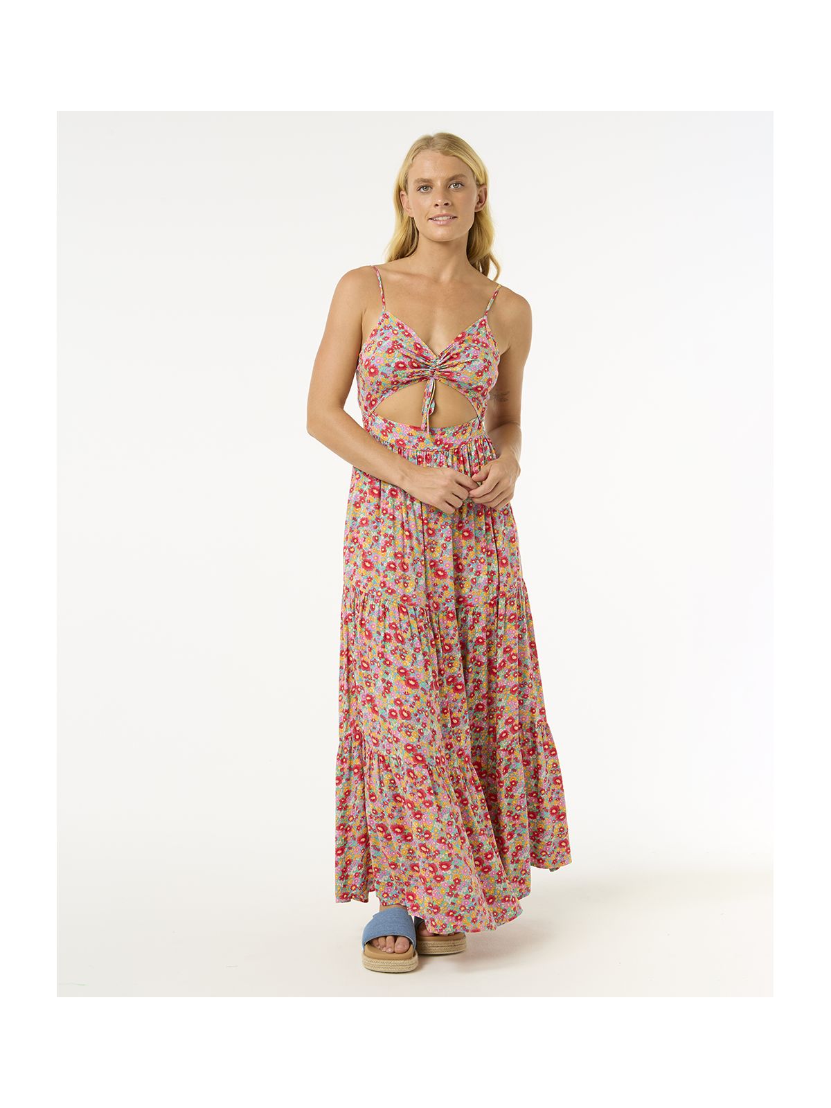Sukienka RIP CURL Las Dalias Maxi Dress czerwona
