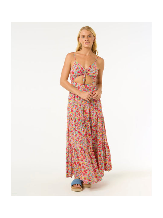 Sukienka RIP CURL Las Dalias Maxi Dress czerwona
