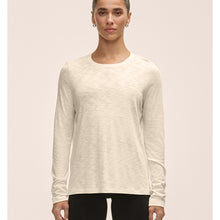 Koszulka treningowa damska CASALL Soft Texture Long Sleeve kolor beżowy
