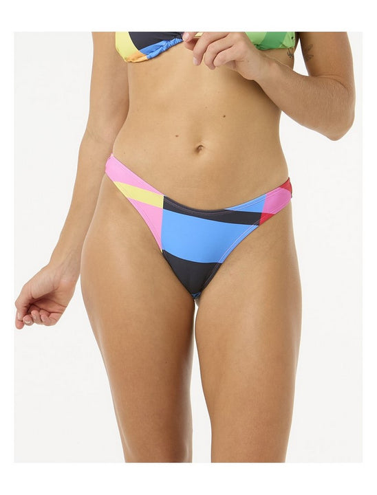 Majtki kąpielowe RIP CURL Las Dalias High Leg Cheeky niebieskie
