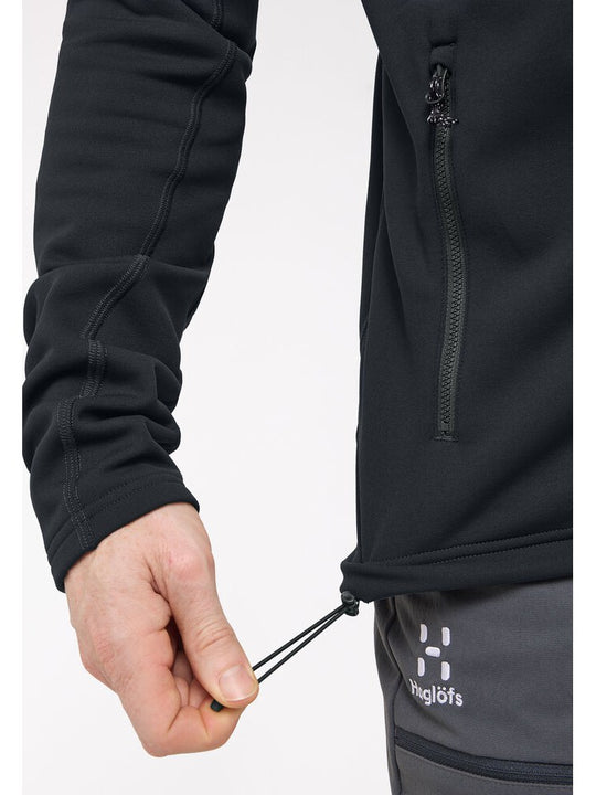 Bluza techniczna z kapturem męska HAGLÖFS Rosson Mid Hood True Black
