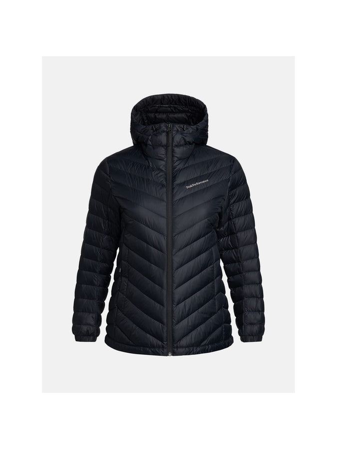 Kurtka puchowa Peak Performance W Frost Down Hood Jacket czarny