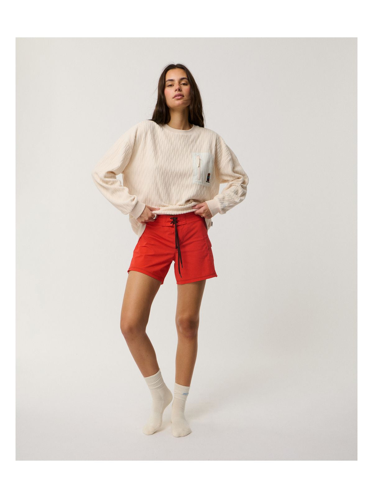 Polar damski RIP CURL S-Series Jacquard Fleece różowy