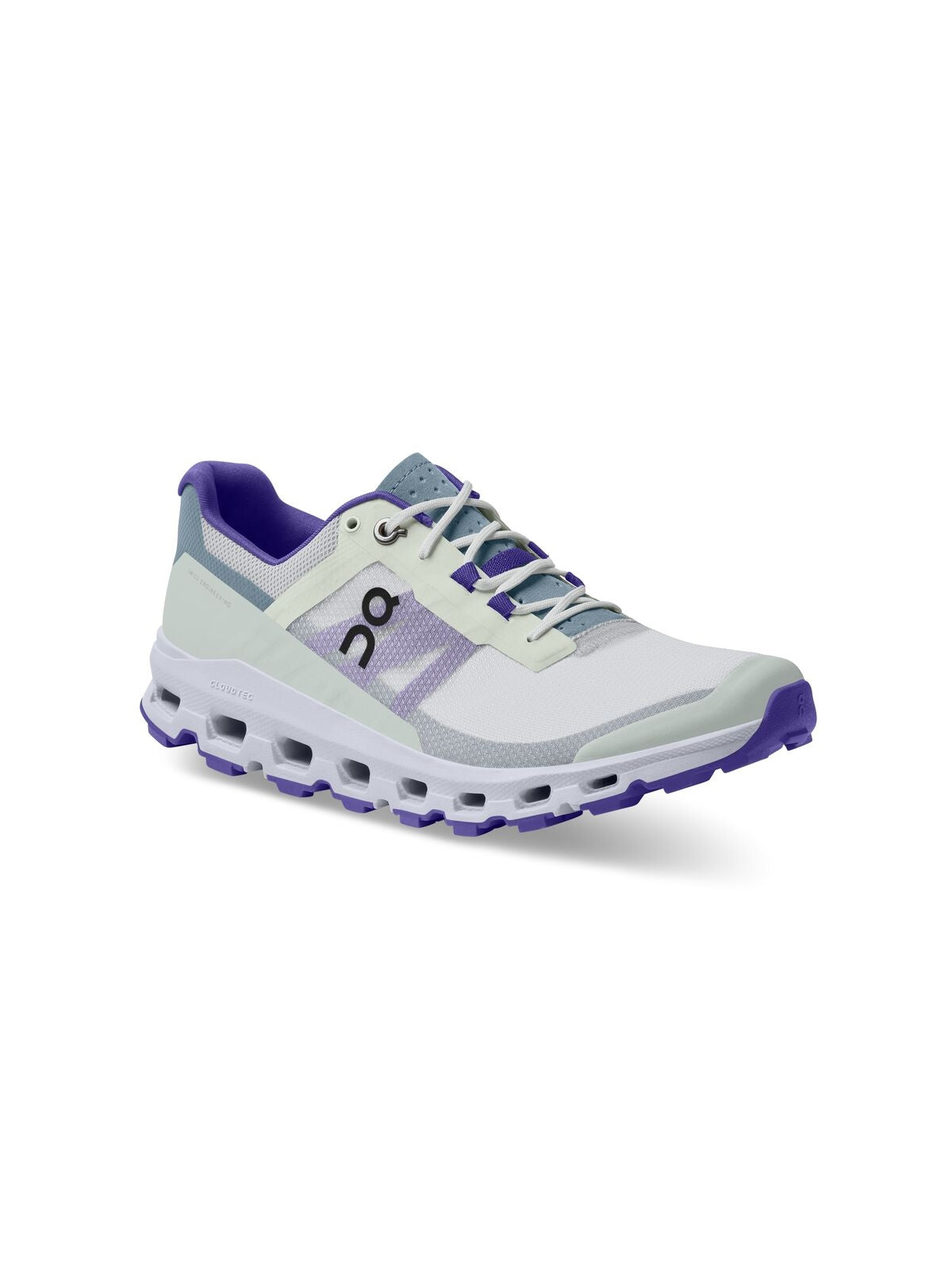 Buty biegowe górskie ON RUNNING W Cloudvista - biały / fiolet