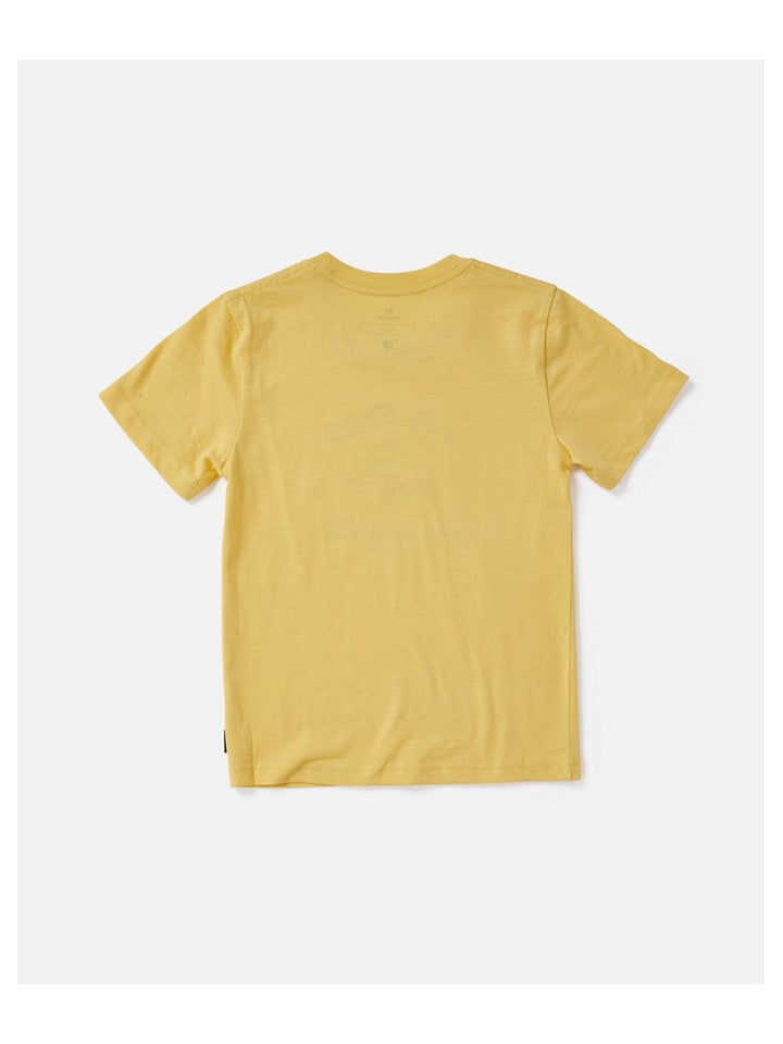 T-Shirt RIP CURL Micro Waves Art Tee -Boy żółty - Koszulka - Adventure Sports