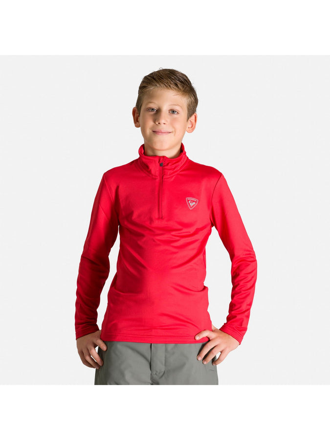 Bluza Rossignol Boy 1/2 Zip Warm Stretch czerwony