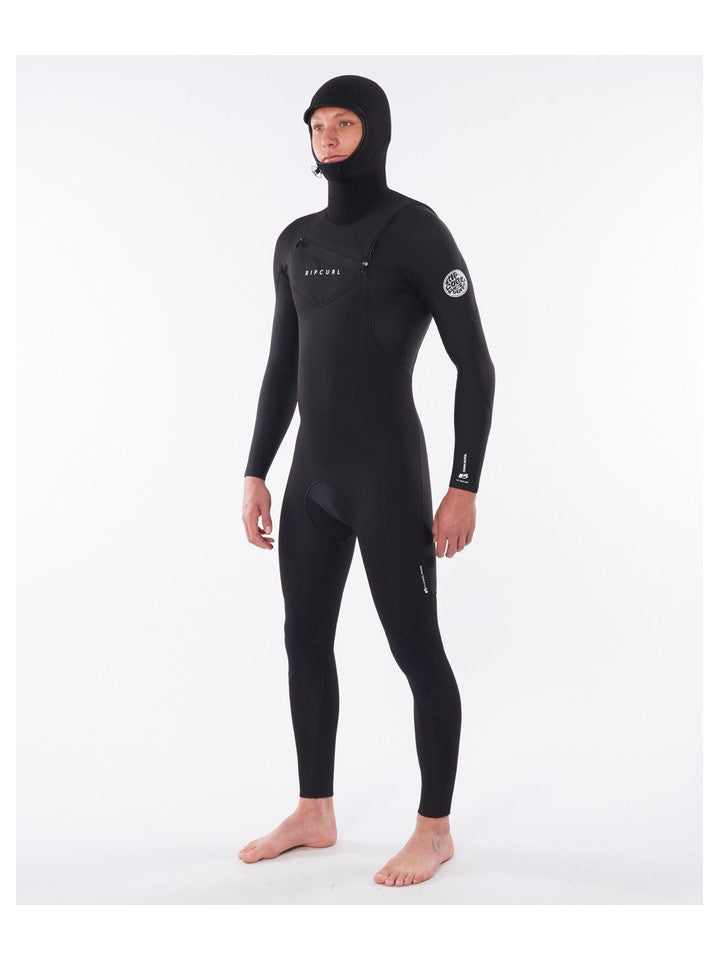 Pianka surfingowa męska RIP CURL D/Patrol Hood 64Gb C/Zip czarny - Adventure Sports