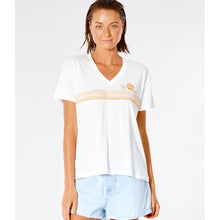 T-Shirt RIP CURL Sunset V-Neck Tee - biały - Koszulka - Adventure Sports

