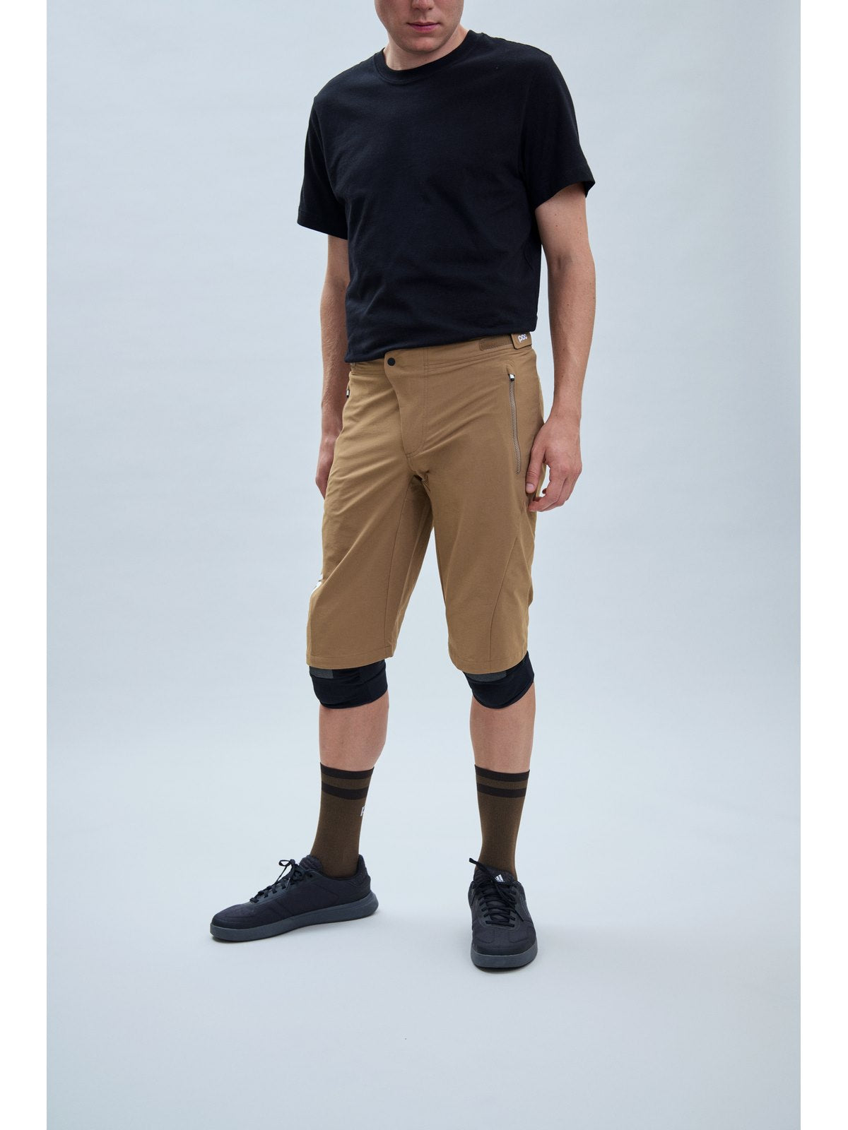 Spodenki rowerowe POC Essential Enduro Shorts brązowy