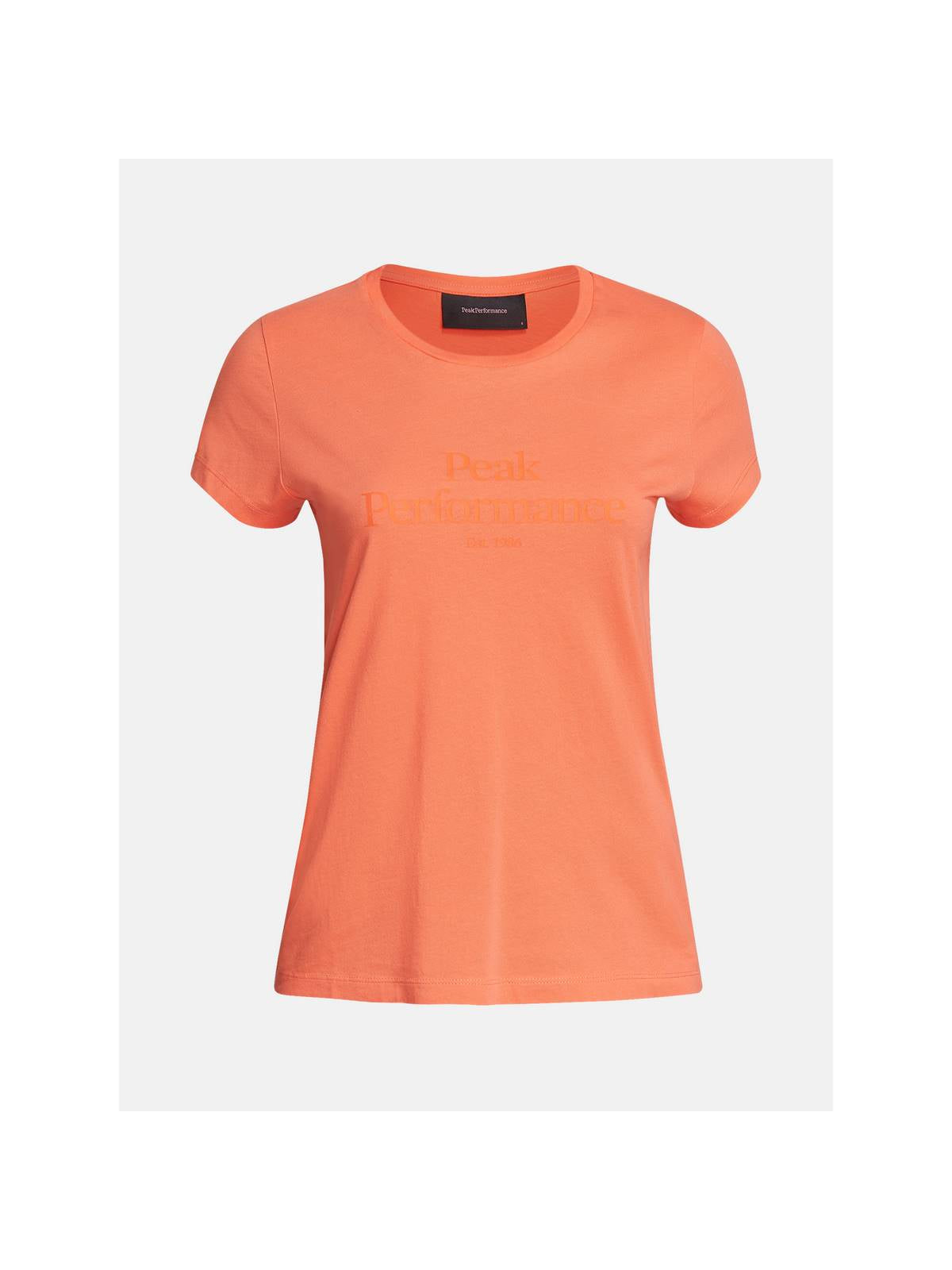 T-Shirt damski Peak Performance W ORIGINAL TEE pomarańczowy