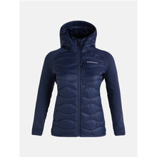 Kurtka puchowa Peak Performance W Helium Down Hybrid Hood niebieski - Adventure Sports
