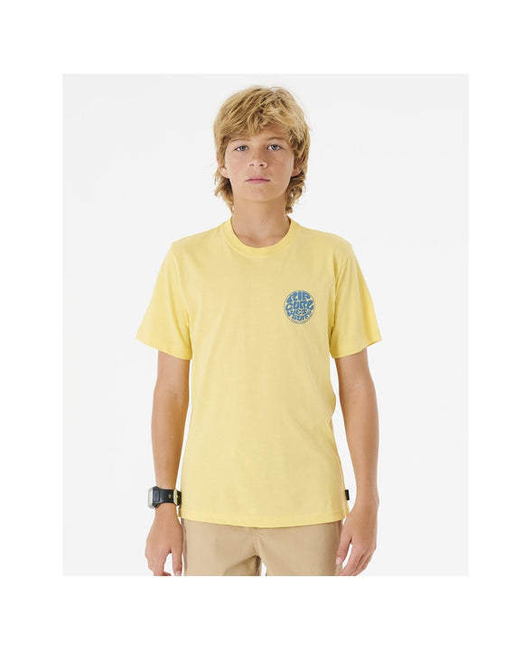T-Shirt RIP CURL Wetsuit Icon Tee -Kid żółty
